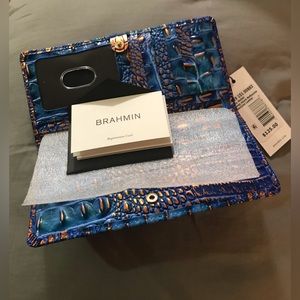 Brahmin Blue and Gold Wallet